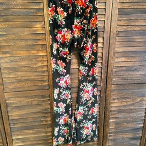 Velvet Skinny Stretch Flare Pants